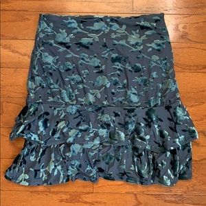 forever 21 velvet accent skirt